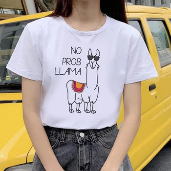 Ir 2021. Sieviešu Top Apģērbs Smieklīgi O-Veida Kakla Tee Ikdienas Drēbes Top Sieviešu T Krekli Jaunu Modes Lakrosa Sieviešu Tumblr Streetwears