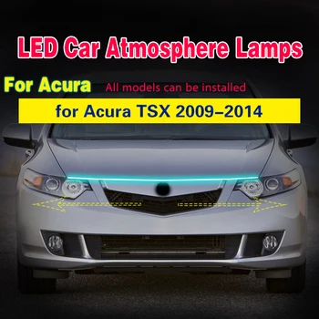 1gb Auto LED dienas gaitas lukturi par Acura TSX 2009~2014 Dienas Gaitas Gaismas Ūdensnecaurlaidīga Elastīga Sloksne Lukturu Skenēt Sākot Apkārtējās Gaismas