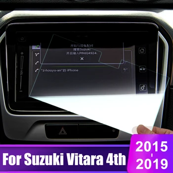 Par Suzuki Vitara 4. 2015 2016 2017 2018 2019 Rūdīts Stikls Automašīnas GPS Navigācijas Ekrāna Aizsargs Filmu LCD Aizsardzības Uzlīme
