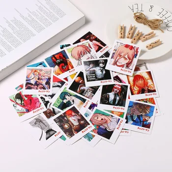 40Pcs Anime Motorzāģi, Vīrietis Pastkarti Karikatūra Mini Foto Kartes Sienas Piederumi Kartes Istabu Sienu Apdarei, Zēns, Meitene, Dzimšanas diena Dāvanas, Rotaļlietas