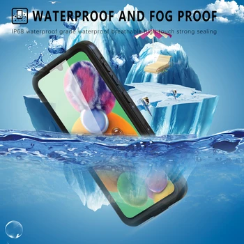 IP68 Ūdensnecaurlaidīga Case For Samsung Galaxy A33 Gadījumā Skaidrs, Bruņas Vāciņu, Niršana, Zemūdens Peldēšanas Āra Samsung A33 Pilnībā Segtu Gadījumā