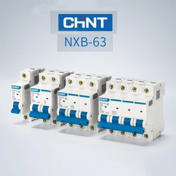 1gb x CHINT CHNT Mini-Circuit Breaker gaisa slēdzis NXB-63 4P 6A 10A 16A 20A 25A 32A 40A 63A 80A 100A 125A Aizstāt DZ47