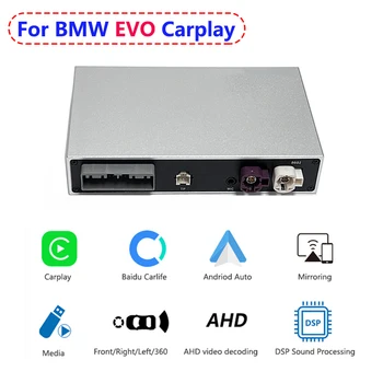 Bezvadu Apple Carplay Android Auto BMW EVO f20 f30 f25 f15 f16 g30 g31 g12system Spogulis Saites Multimedia Interface Recoder