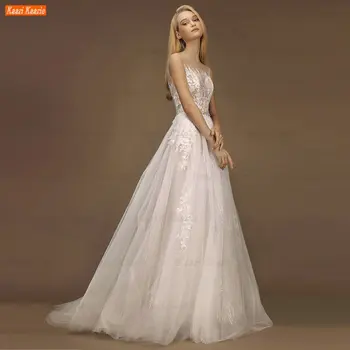 Luksusa Appliqued Kāzu Kleitas Piedurknes 2022 Vestido De Noiva Princesa Līnijas Tilla Kāzu Kleitas Rūpnīcas Pasūtījuma свадебное платье
